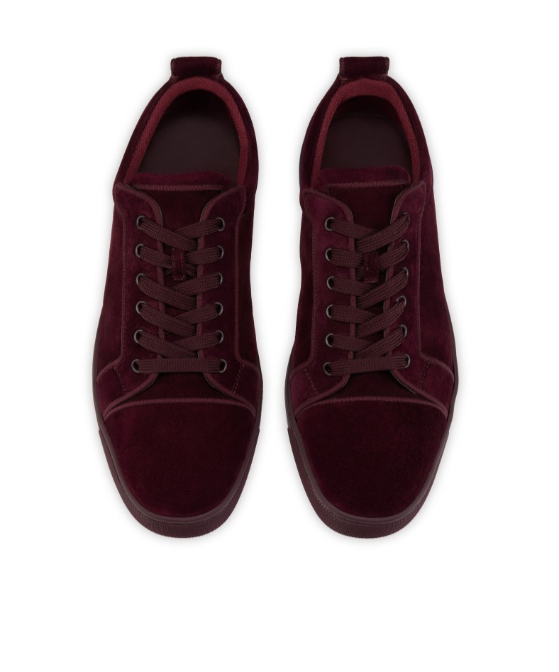 Christian Louboutin Louis Junior Sneakers In Burgundy