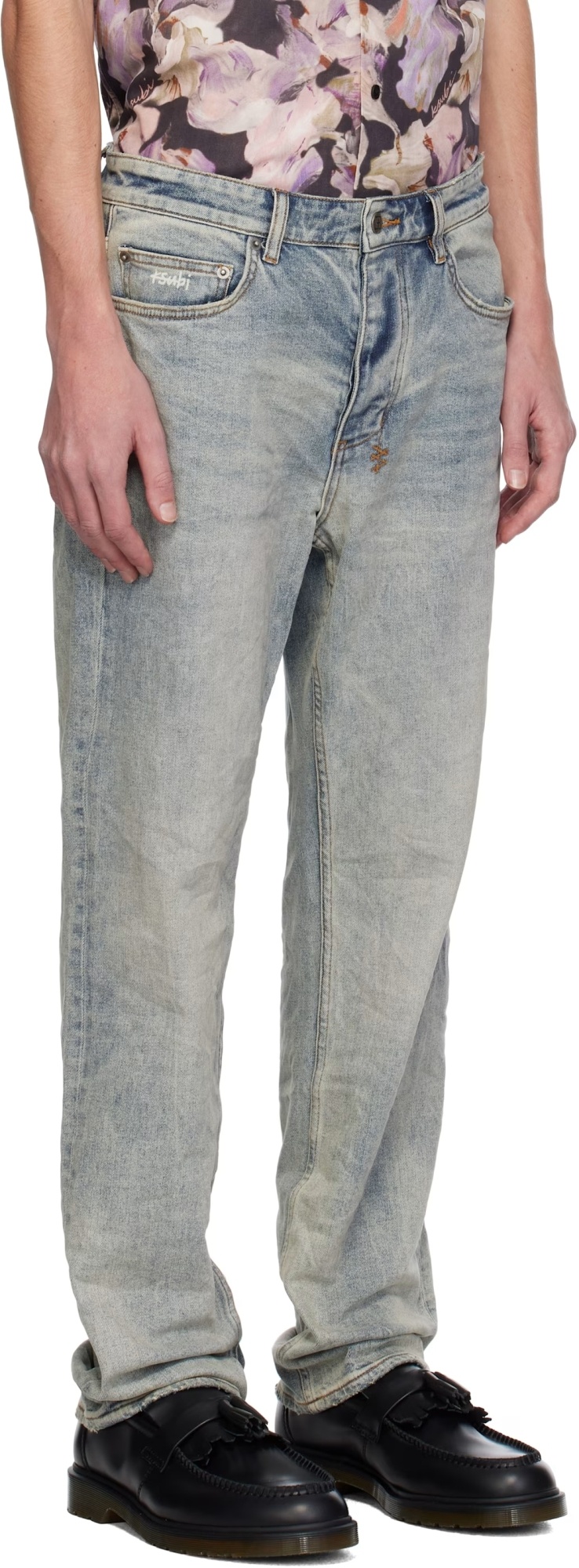 KSUBI BLUE HAZLOW STAIRWAY JEANS 
