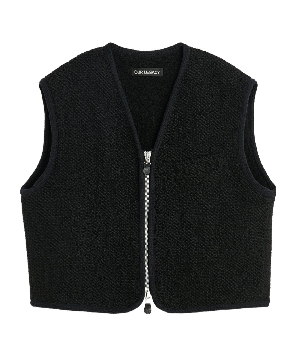 Our Legacy Black Top Vest In Black