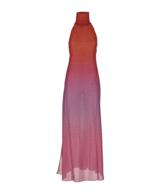 OSEREE OSÉREE LUREX HALTERNECK MIDI DRESS