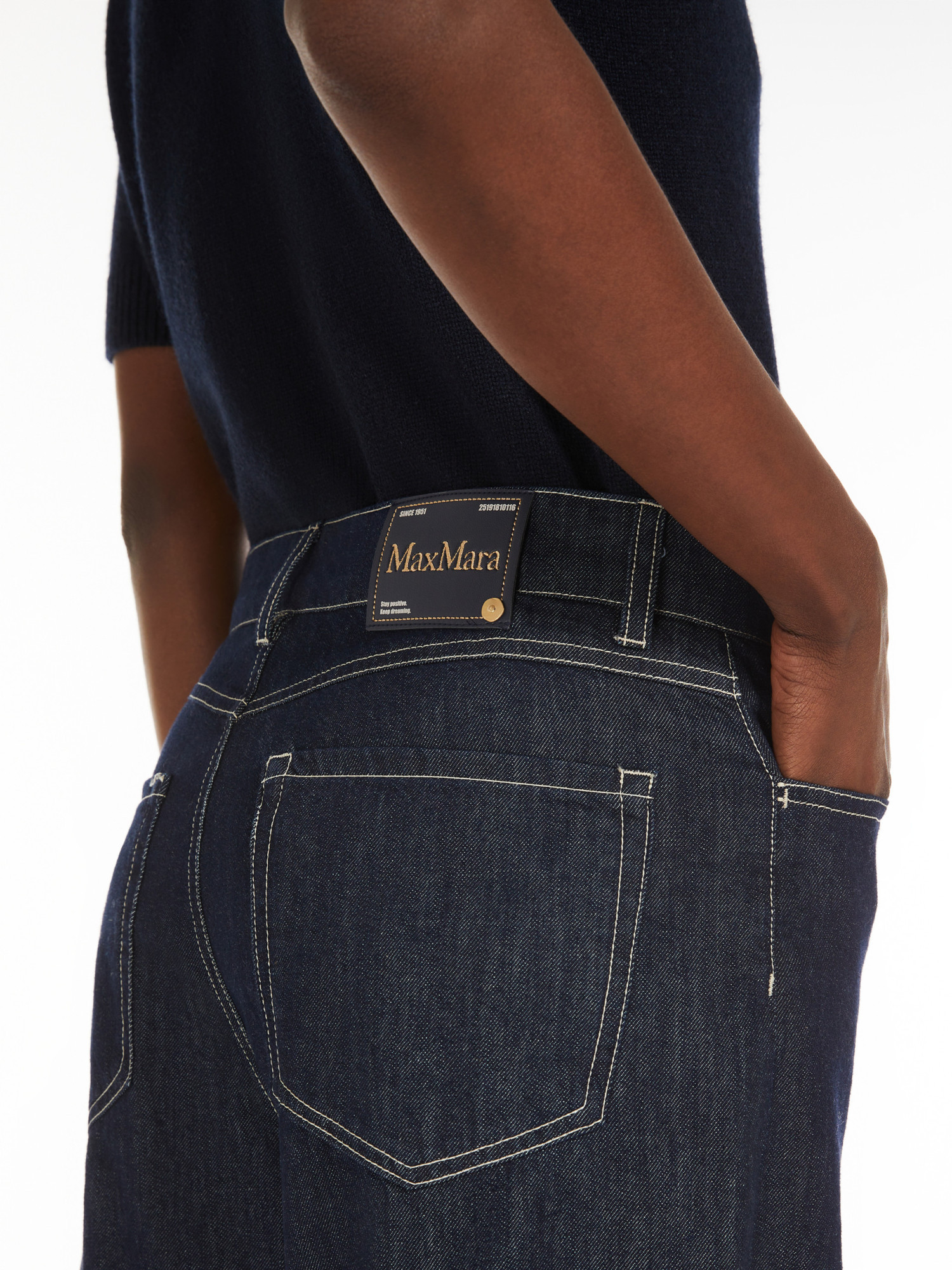 Max Mara Belt-loop Jeans In Black