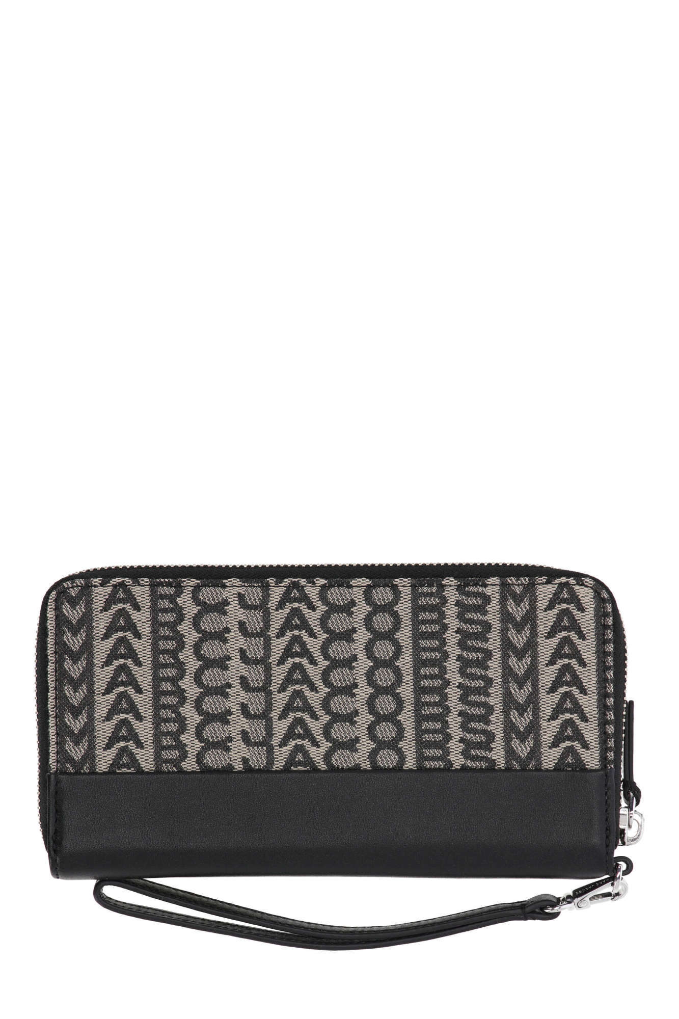 Shop Marc Jacobs The Monogram Continental Wallet In Black