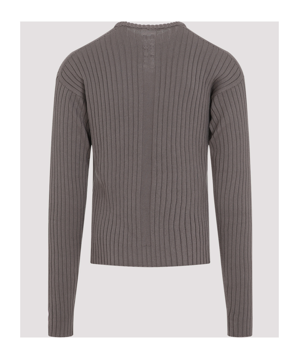 Rick Owens Gray Hollywood Round Neck Sweater In Gray