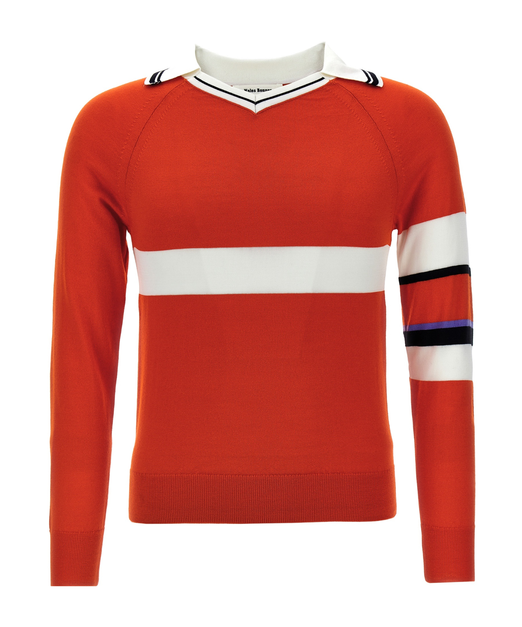 Shop Wales Bonner Calm Polo Shirt In Red