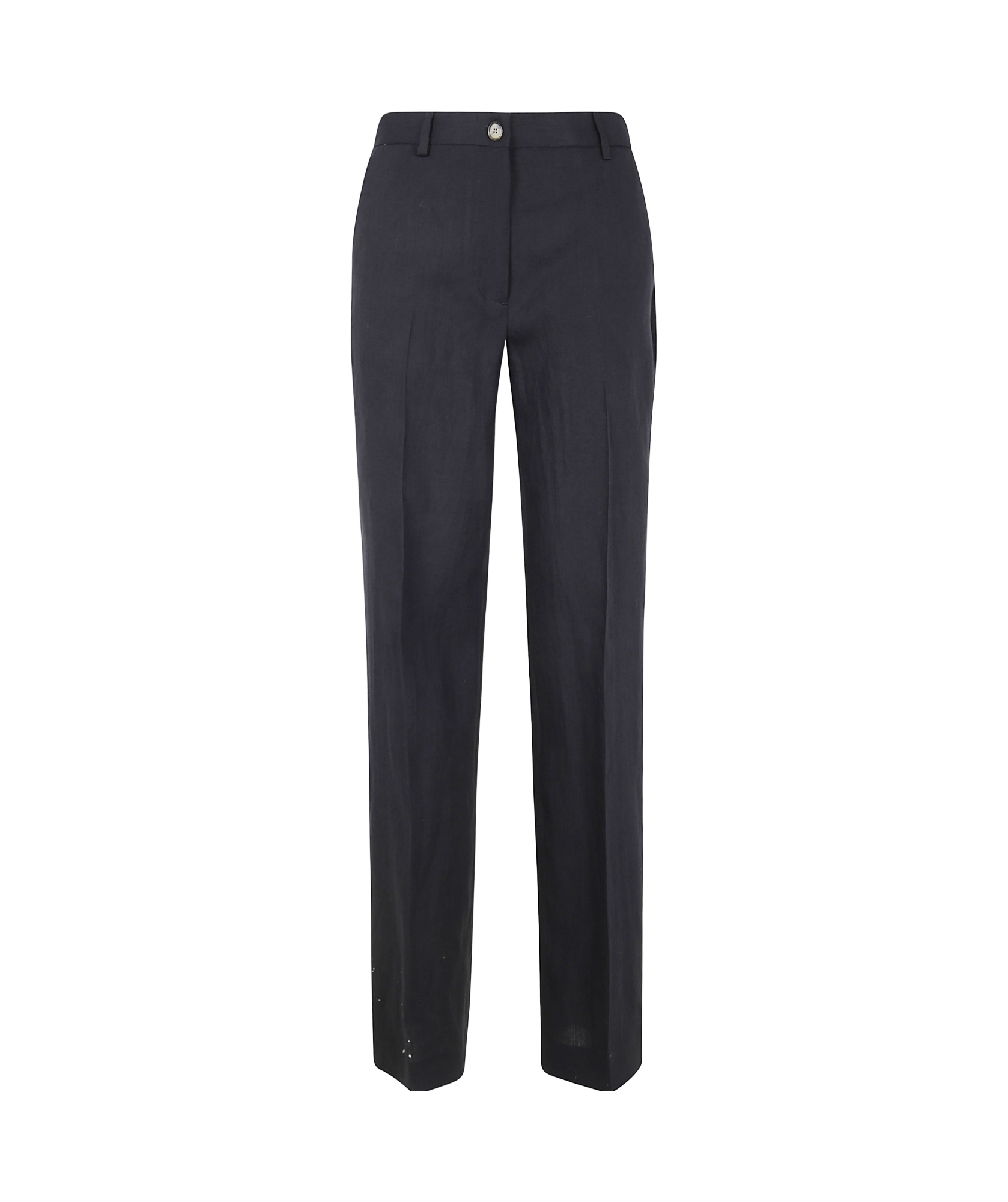 Paul Smith Linen Tailored Trousers In Black
