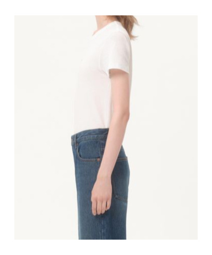 Valentino Cotton Crew Neck T-shirt With Short Sleeves In White
