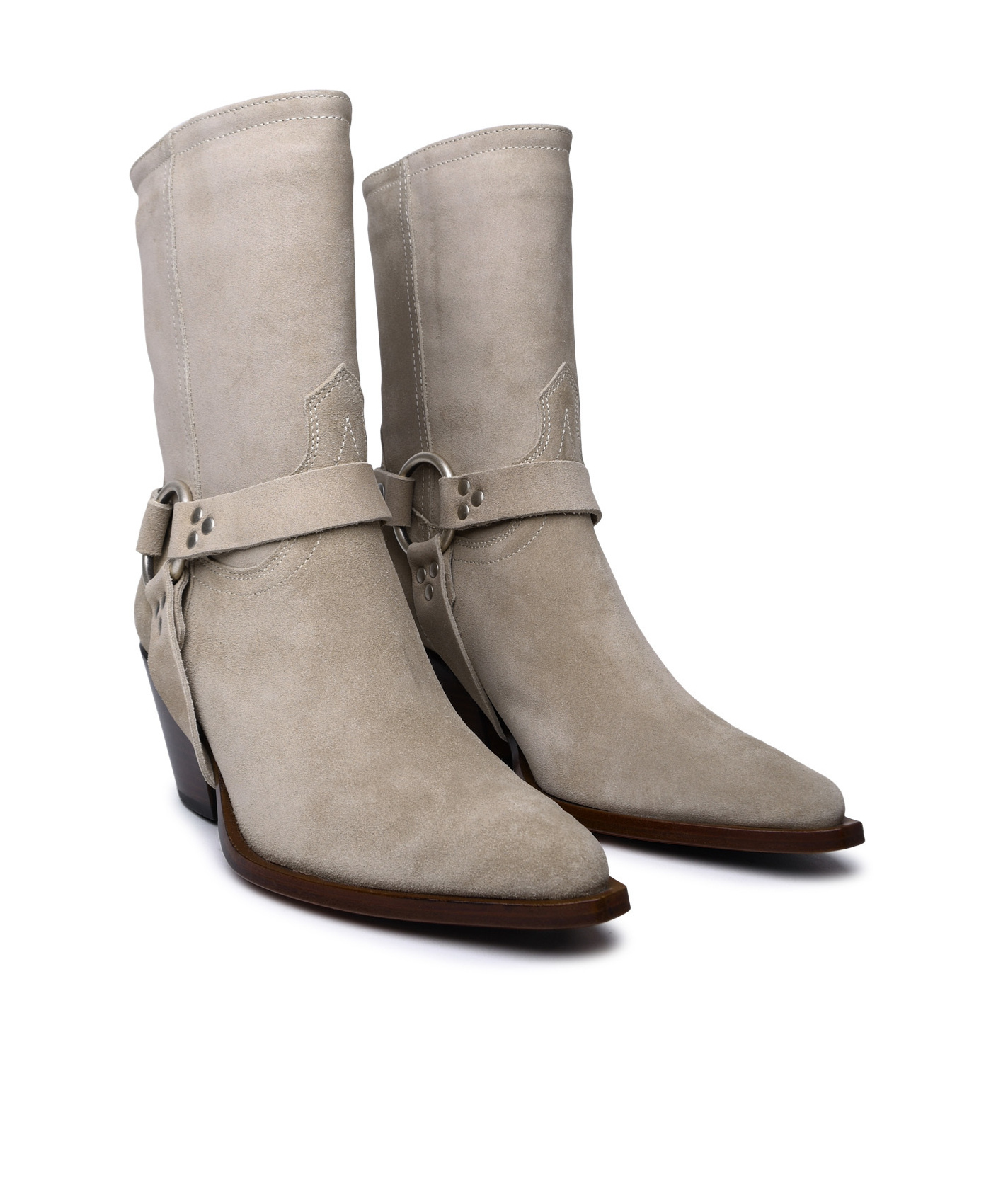 Sonora Low-heeled Ankle Boots In Nude