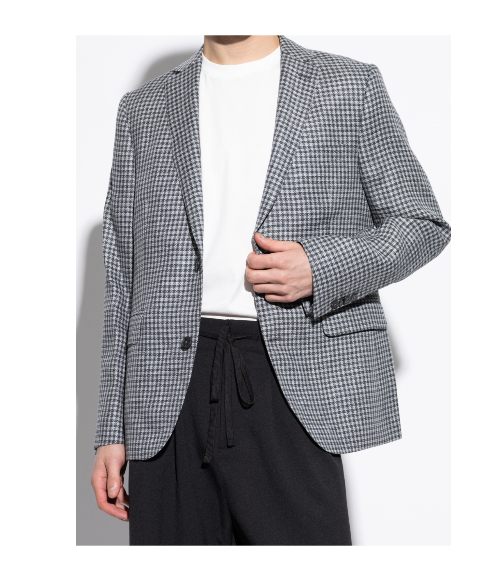 OFFICINE GENERALE CHECKED BLAZER