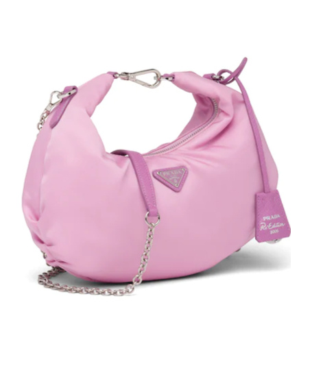 Prada Re-edition 2006 Logo Shoulder Bag In Pink