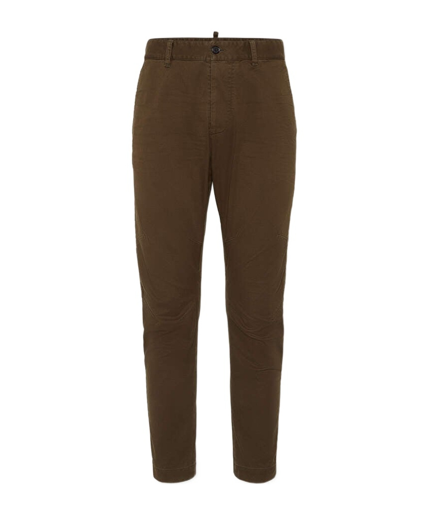 Dsquared2 Belt-loop Casual Pants In Green