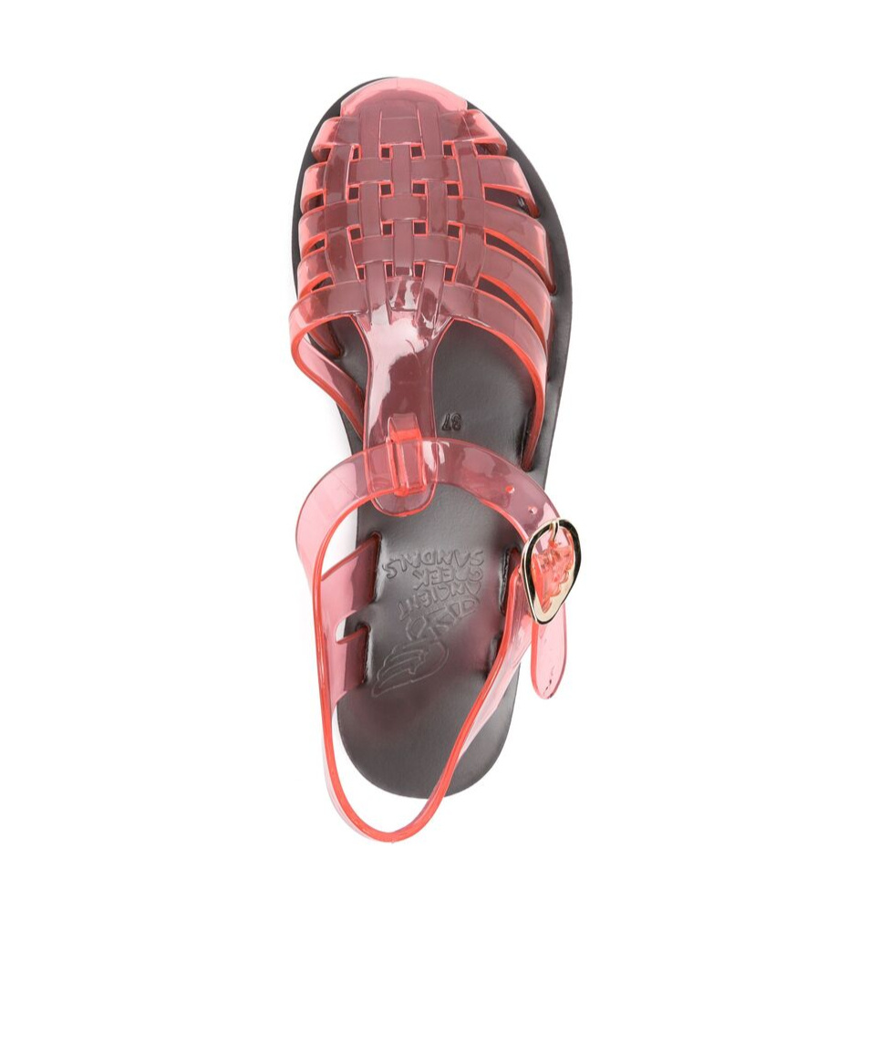 Ancient Greek Sandals Homeria Jelly Rubber Sandals In Pink