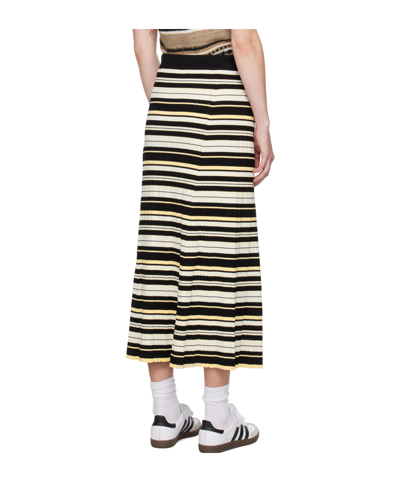 Ganni Womens Future Recycled Viscose-blend Maxi Skirt In Multicolor