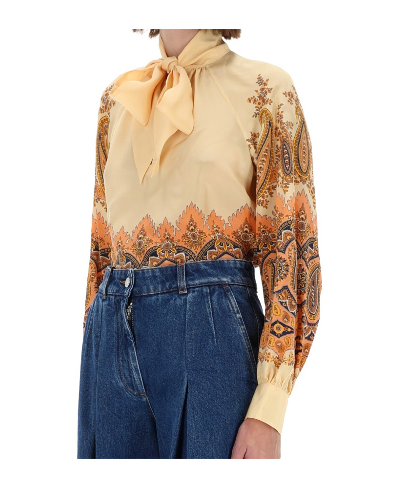Etro Long Sleeve Shirt In Multi