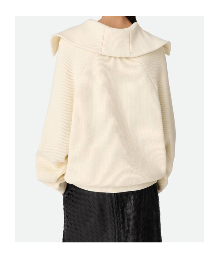 Bottega Veneta Women Cream Stretch Cotton Blend Cardigan In Nude