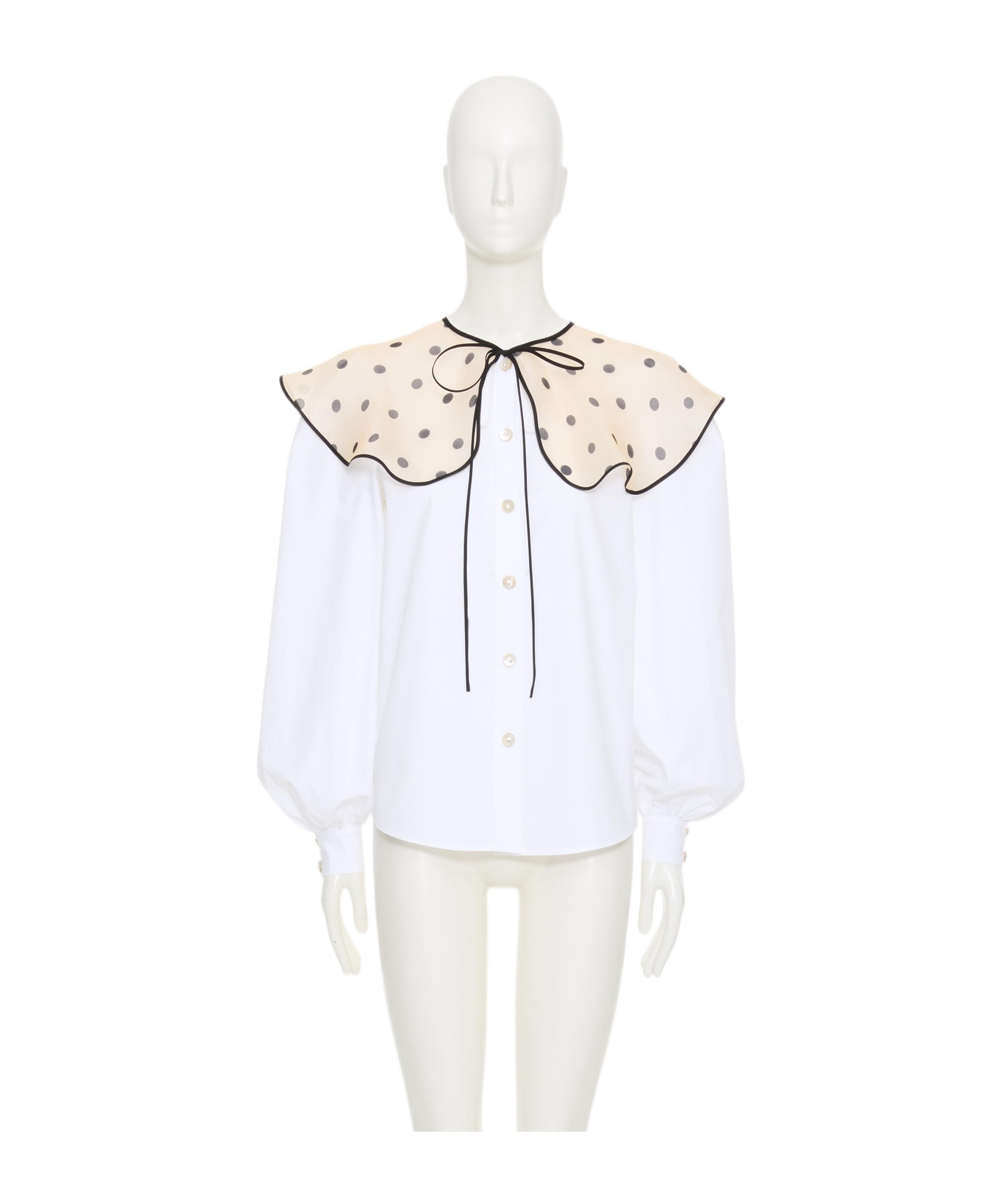Valentino Cotton Poplin Shirt In White