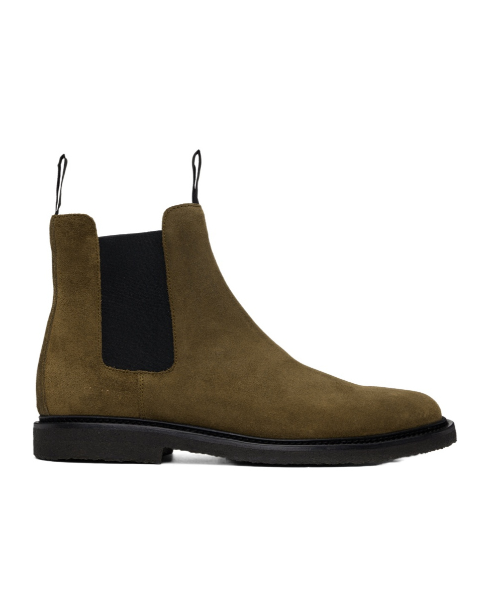 Common Projects Elastic Side Stitching Boots In Black