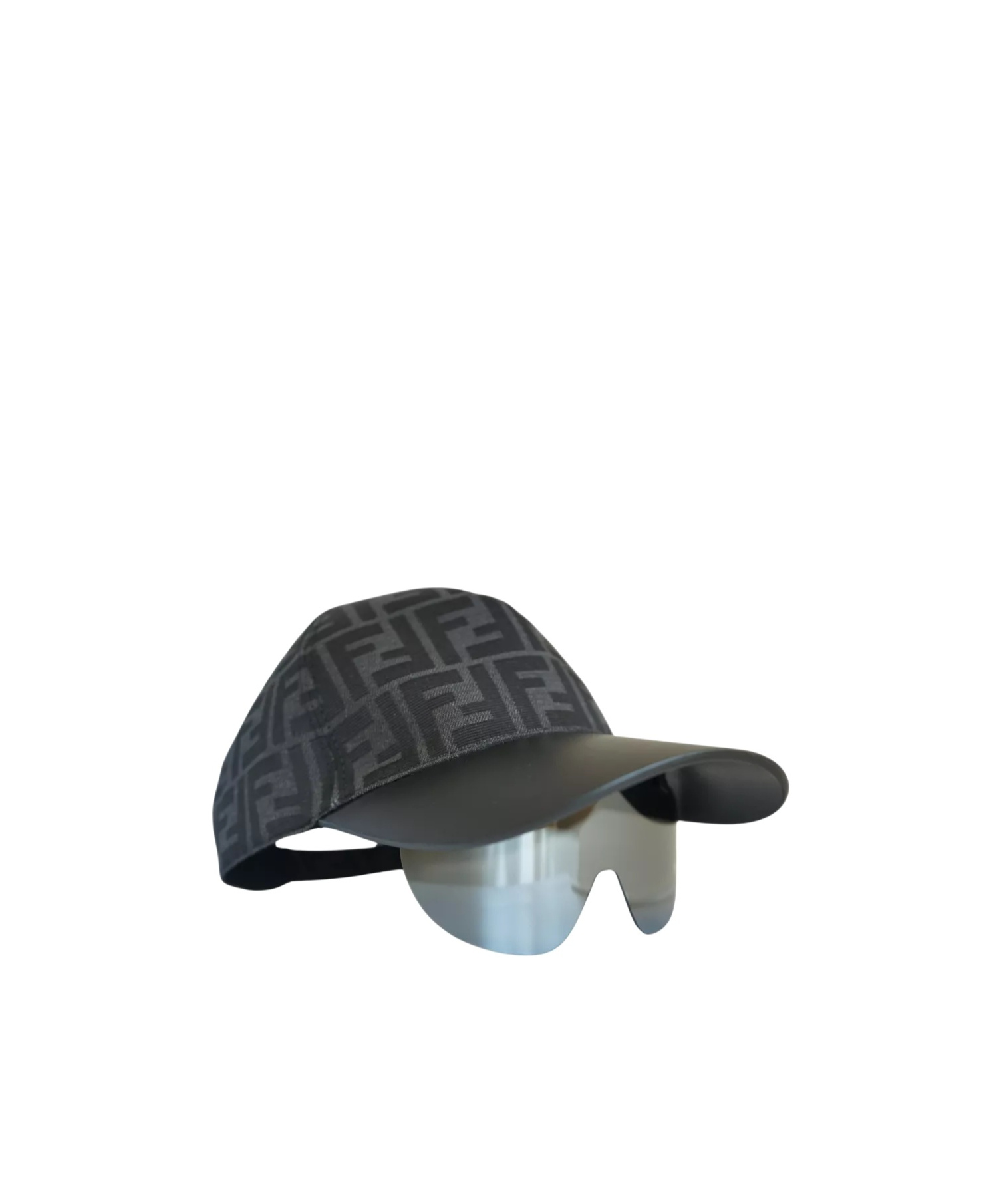 Fendi Eyewear Cap Shield Frame Sunglasses In Black