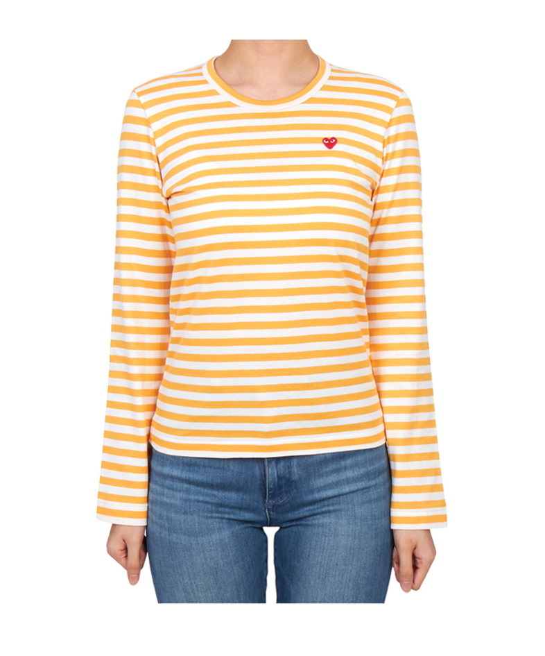 Comme Des Garçons Long-sleeved T-shirt In Yellow
