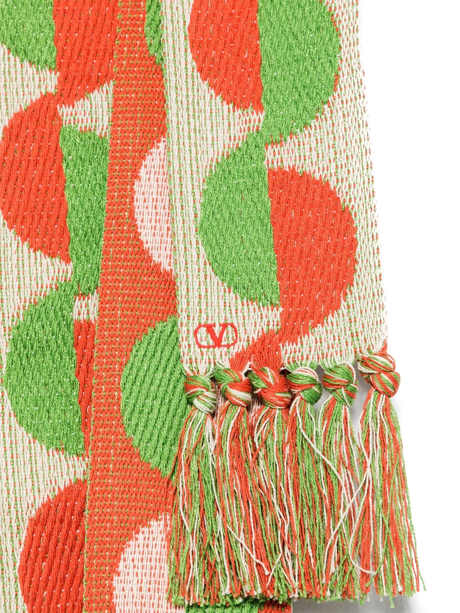 Valentino Pattern-jacquard Scarf In Multicolor