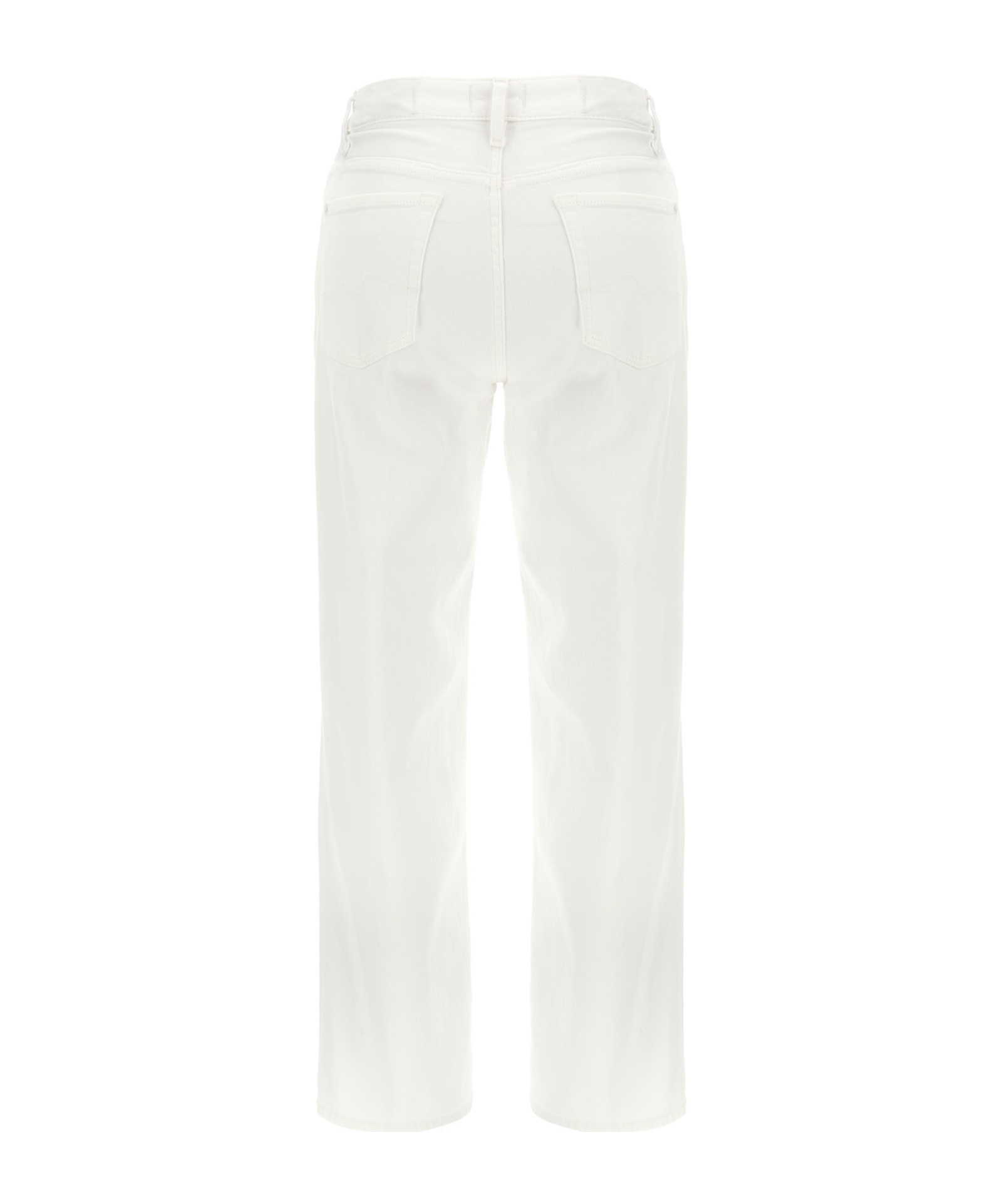 7 For All Mankind Jeans Affusolato Calie Alla Caviglia In White