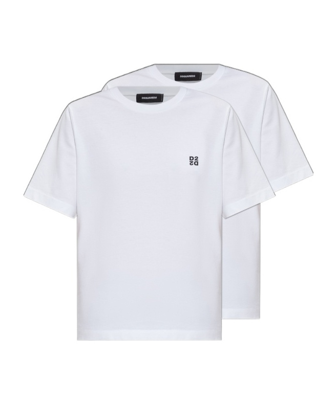 Dsquared2 Short-sleeved T-shirt Two-piece Set In White