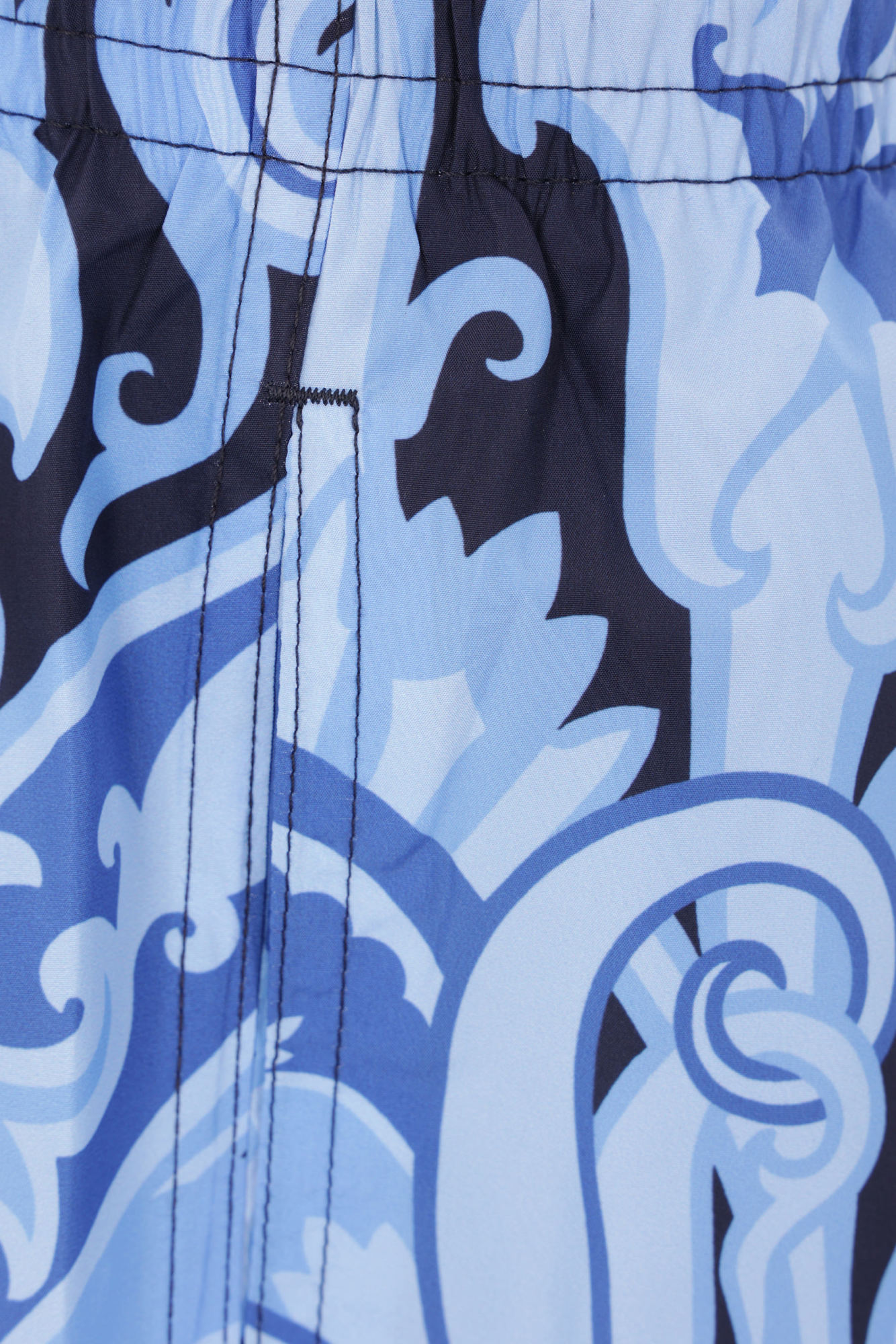 Etro Paisley Print Swim Shorts In Blue