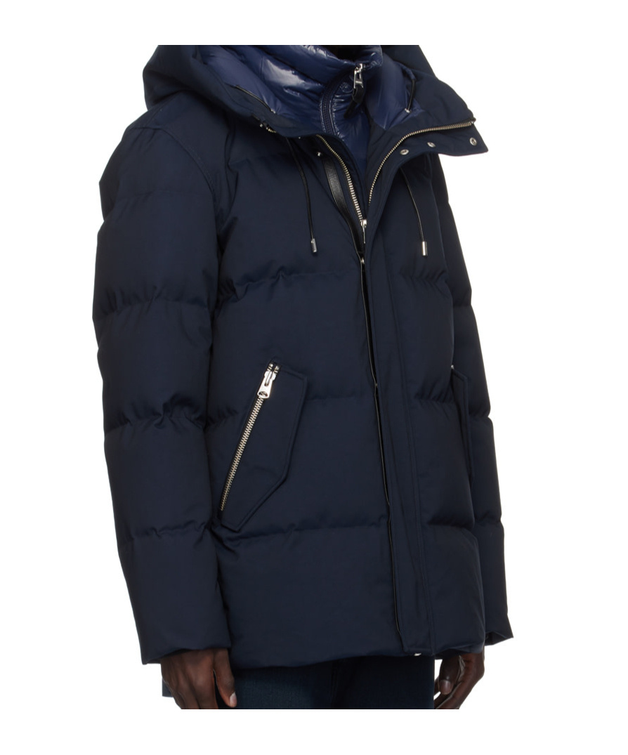 MACKAGE LOGO-PATCH ZIP-UP PADDED COAT 