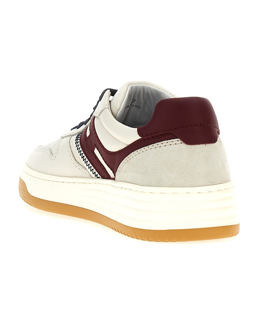 Hogan Retro-inspired Leather Sneakers With Memory Foam In White