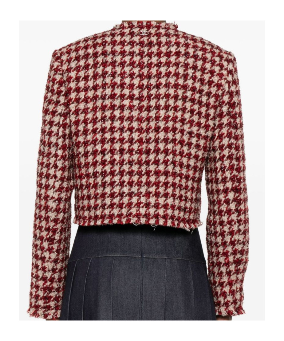 Liu •jo Cropped Casual Jacket In Red