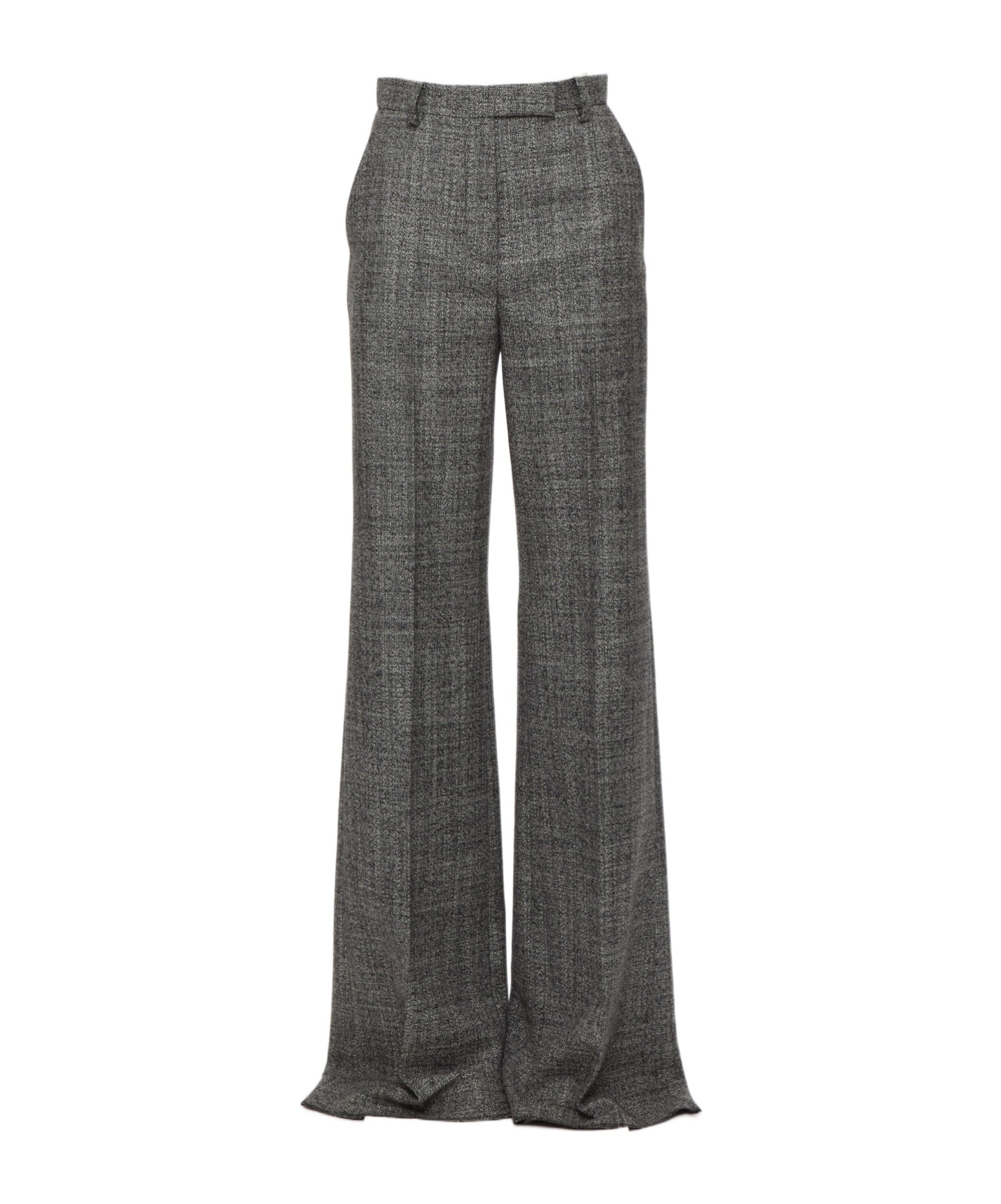 Valentino Belt Loop Casual Pants In Gray