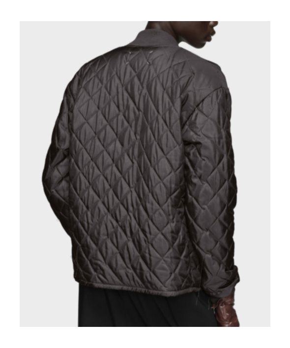 Maison Margiela Quilted Bomber Jacket In Neutral