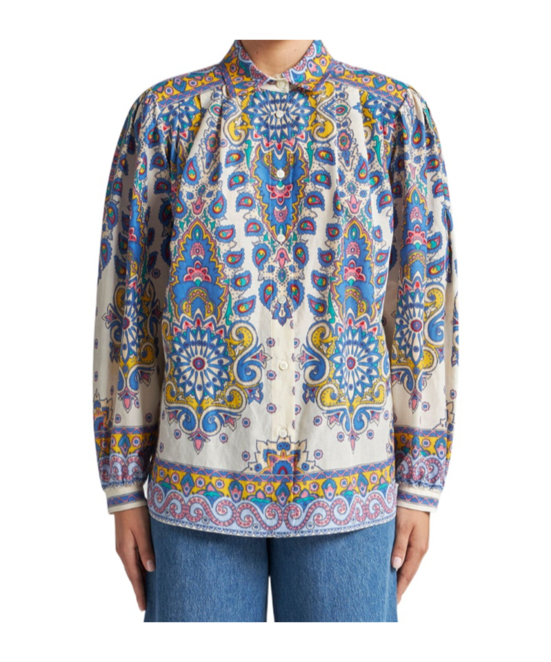Etro Long-sleeved Shirt In Multicolor
