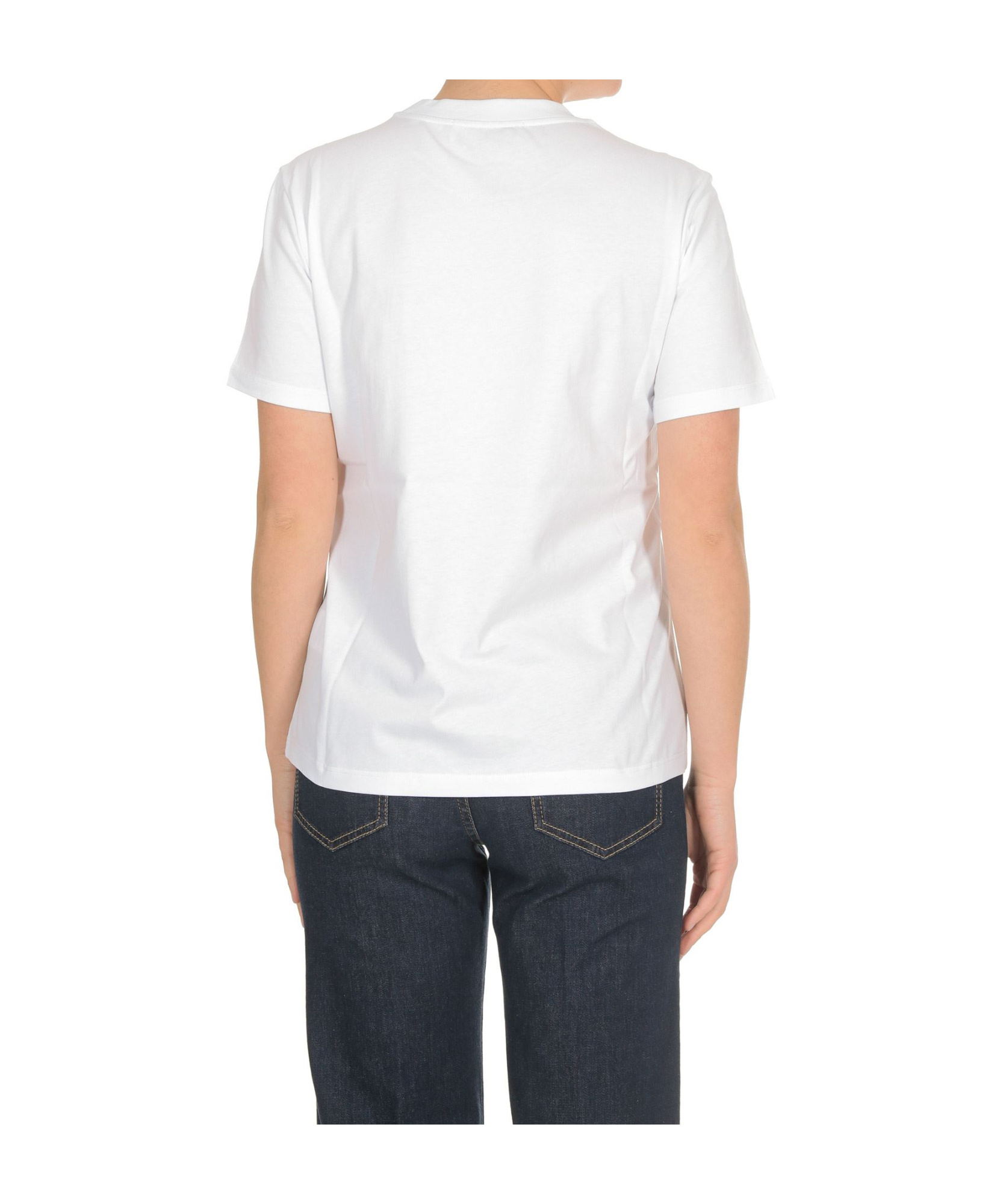 Msgm Logo Short-sleeved T-shirt In White