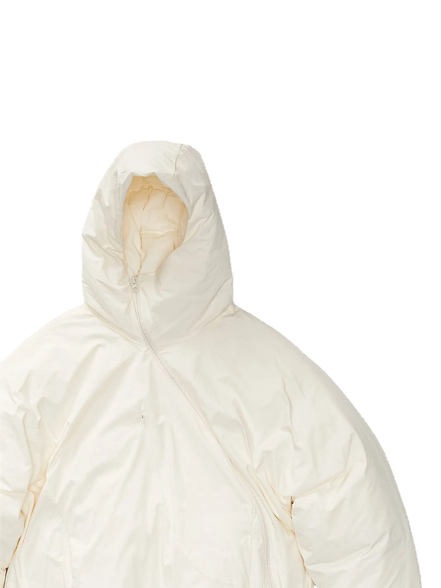 Post Archive Faction (paf) Zipper Down Jacket In White