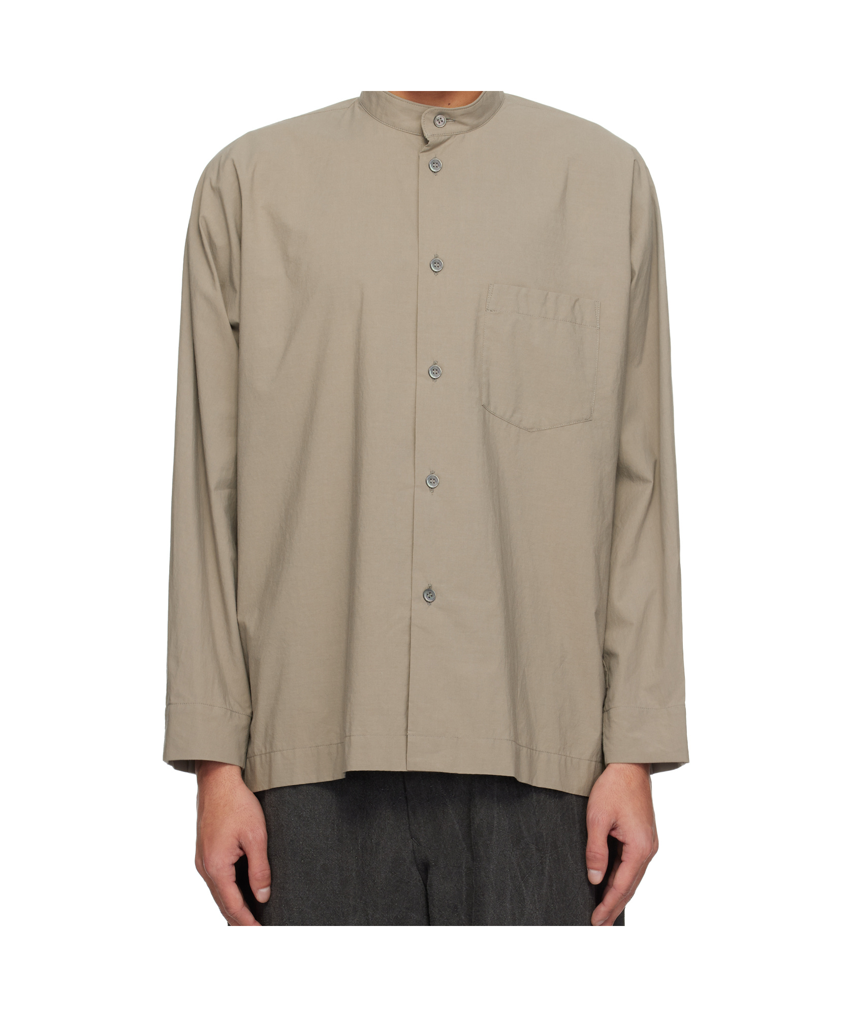 Issey Miyake Gray Streamline Shirt In Neutral