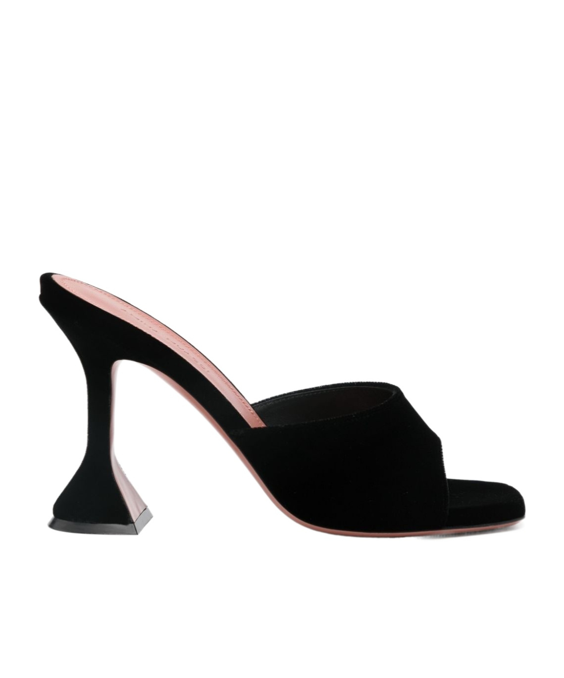 Shop Amina Muaddi Open-toed High-heeled Sandals In Black