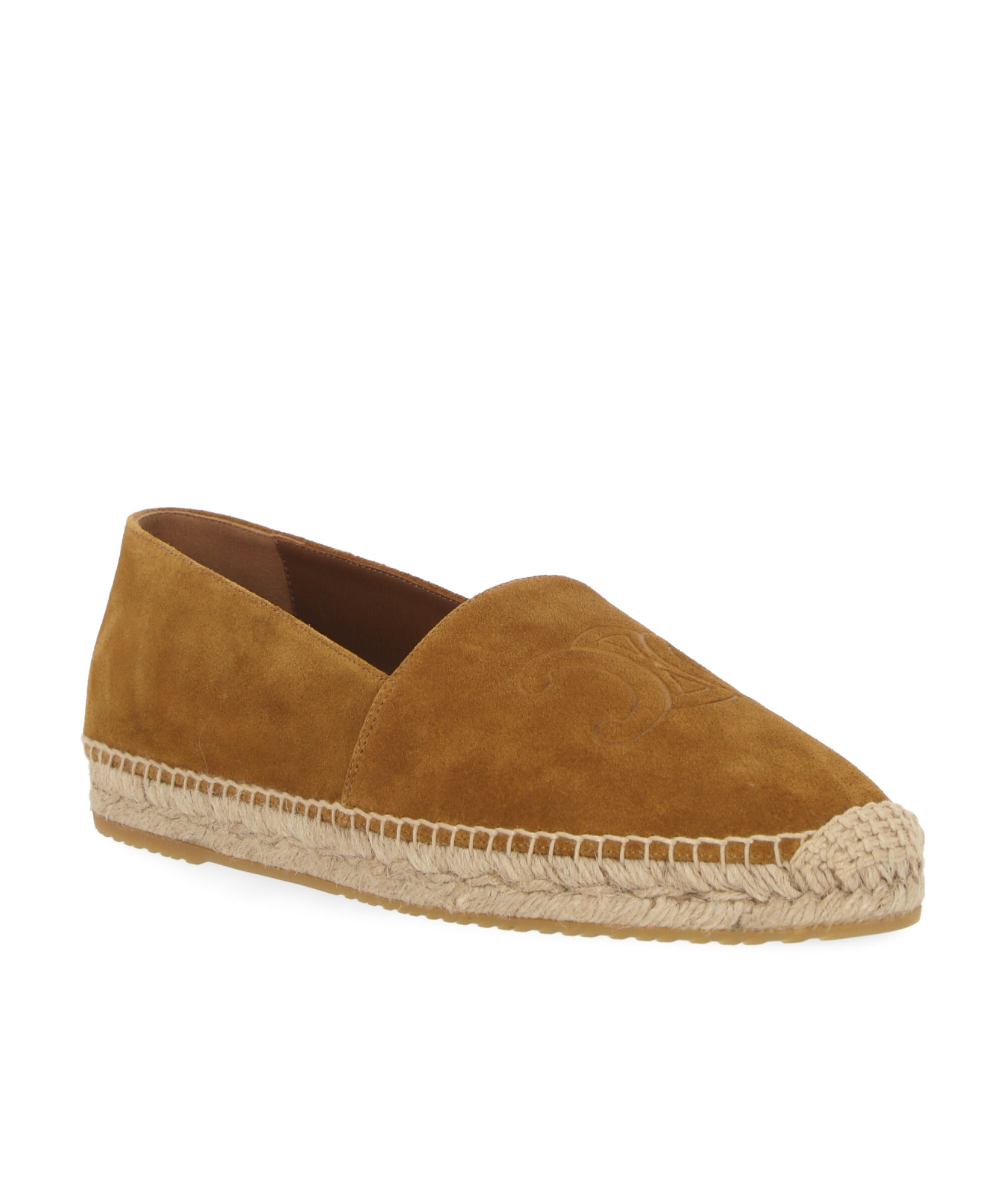 Celine Taillat Triomphe Suede Espadrilles Men In Brown