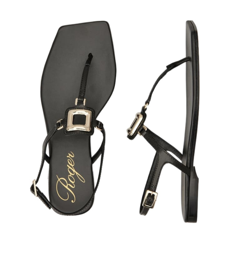 Roger Vivier Viv By The Sea Sandal In Black