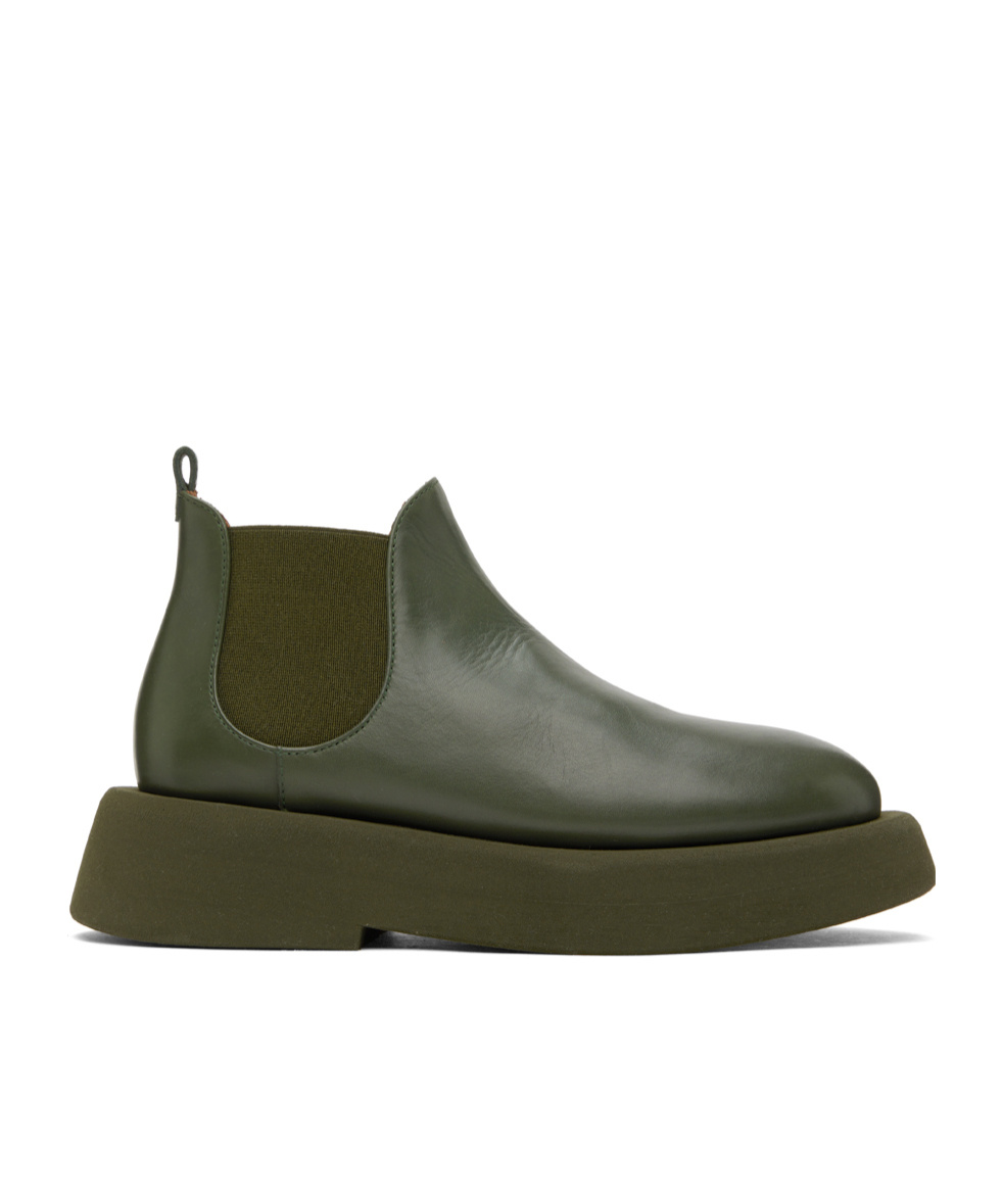 Marsèll Khaki Gomme Gommellone Chelsea Boots In Green