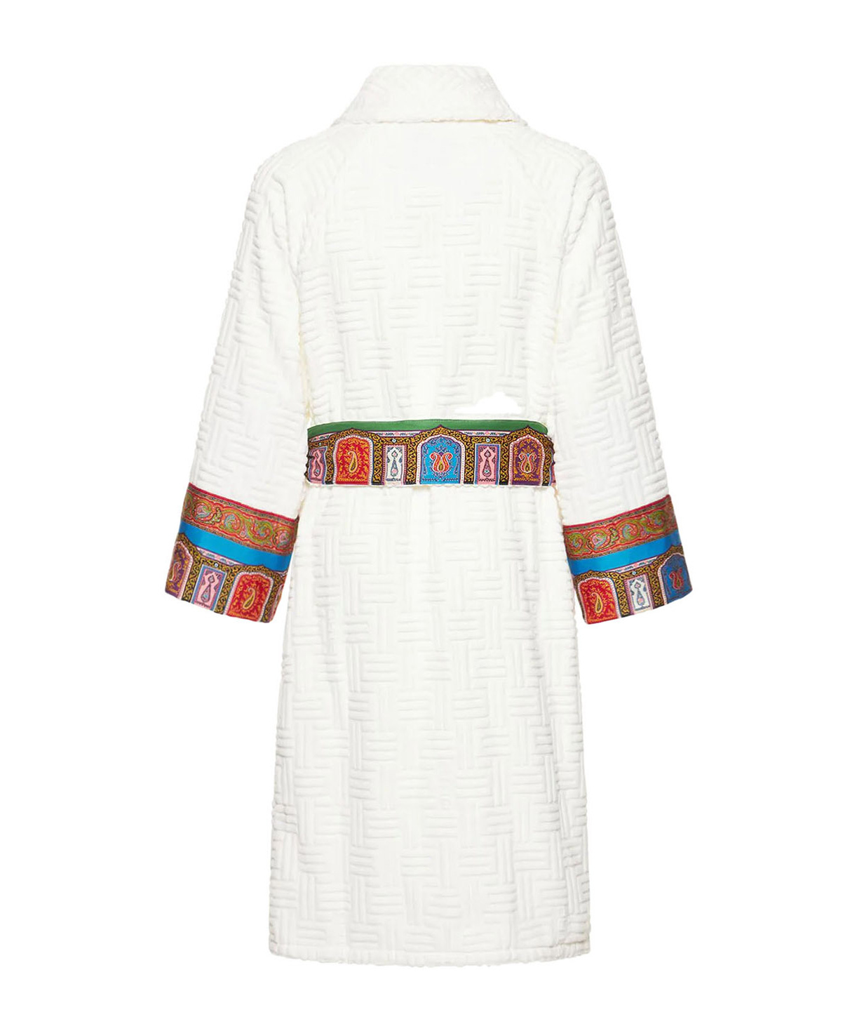 Etro Embossed-texture Bath Robe In White
