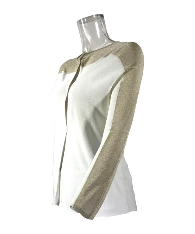 Max Mara Long-sleeved Cardigan In White