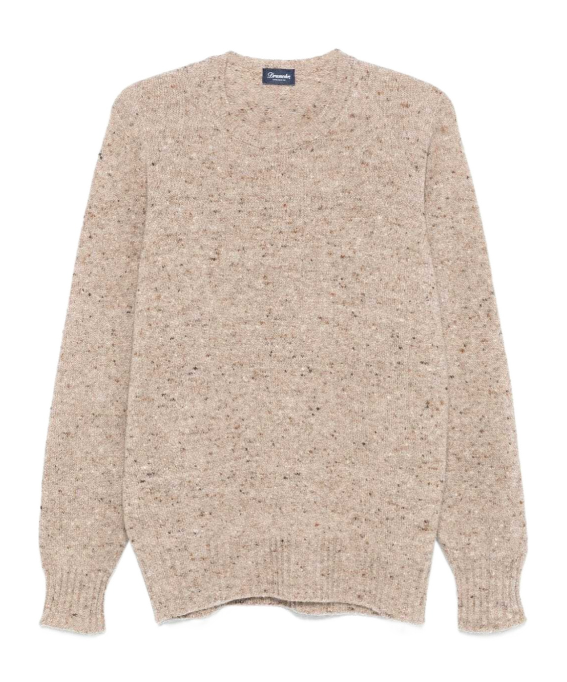 Drumohr Beige Long Sleeves Knitted Sweater In Nude