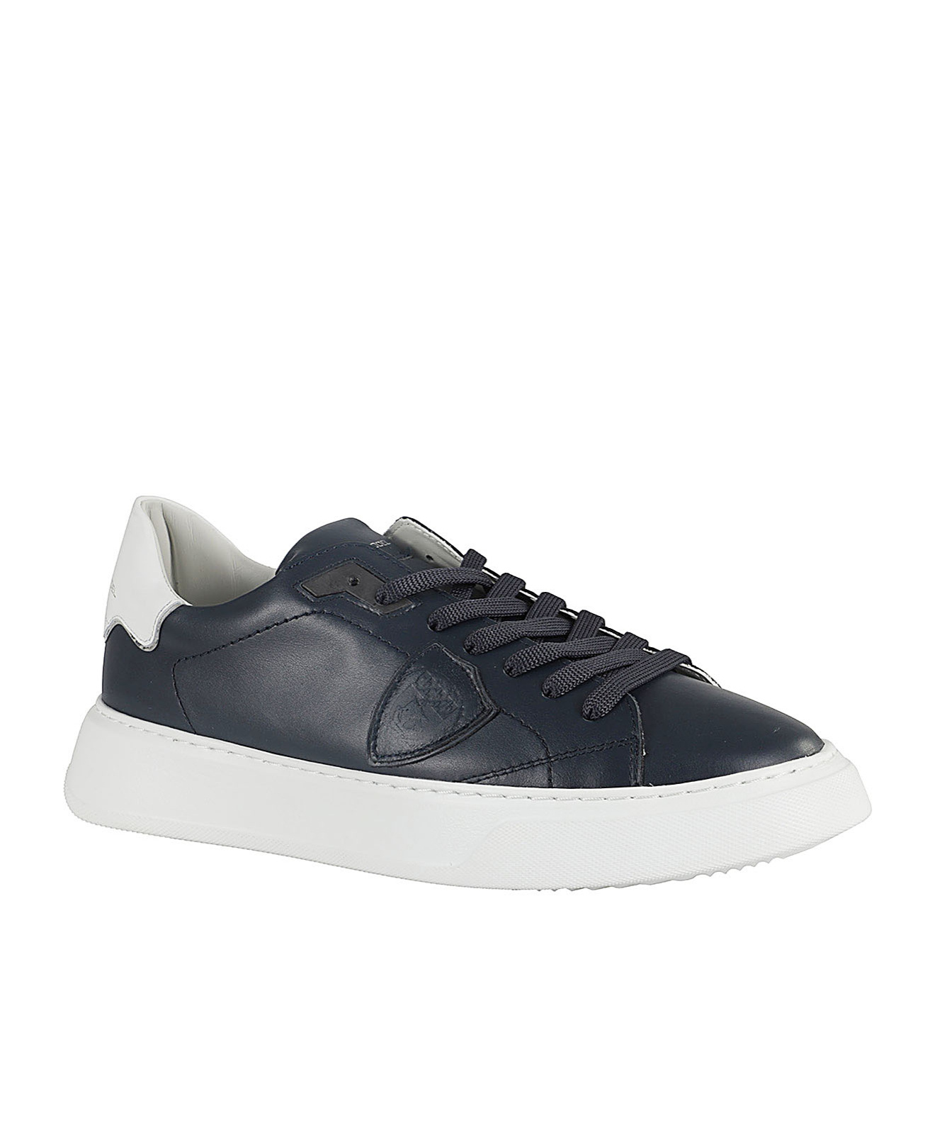 Philippe Model Temple Logo-patch Sneakers In White