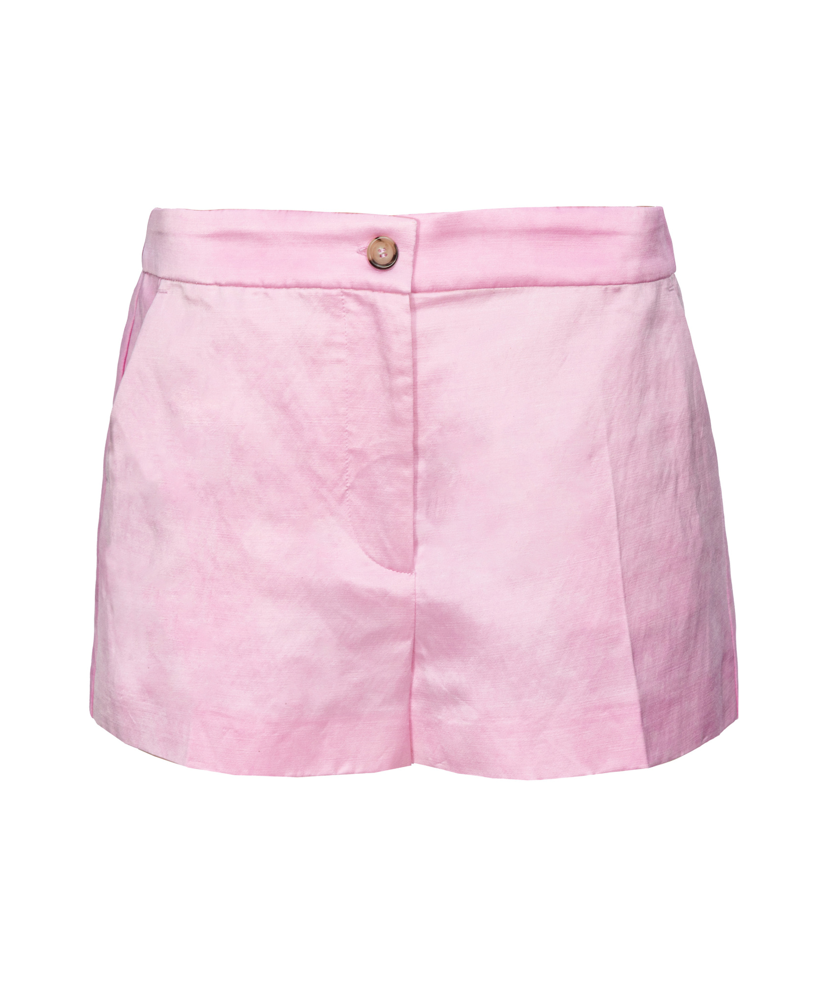 Pinko Linen-blend Shorts In Pink