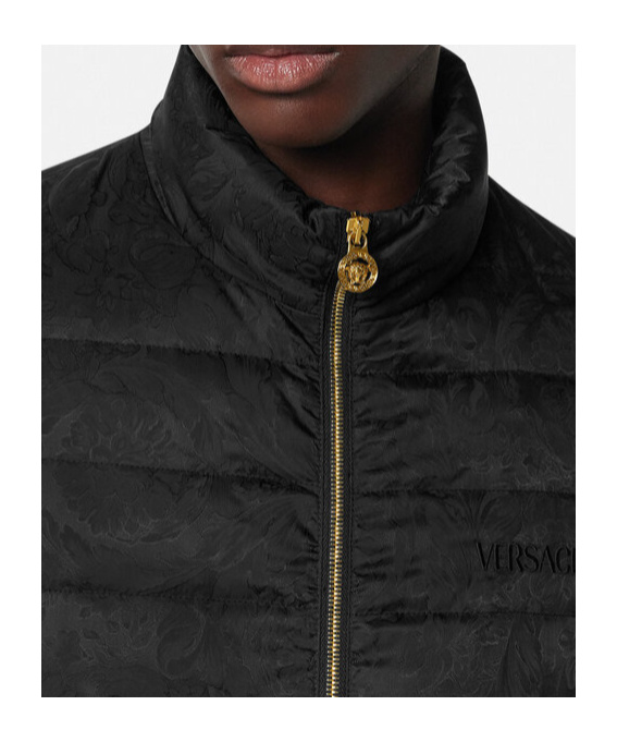 Versace Tailored Jacket With Elasticated Cuffs And Hem