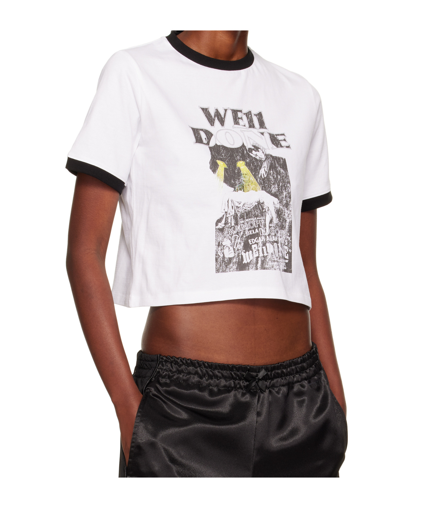 We11 Done Graphic-print Cotton T-shirt In White