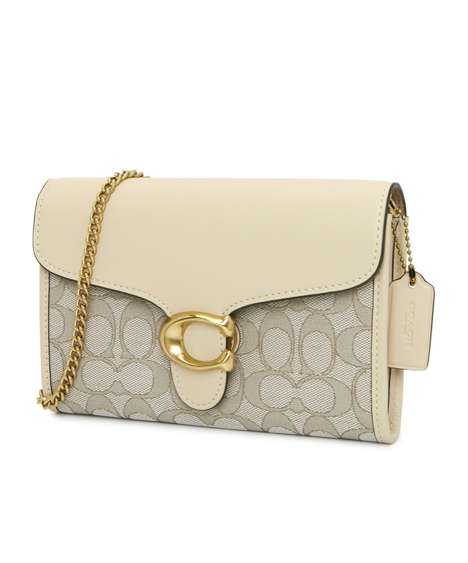 Coach Flip Shoulder Bag In Nude