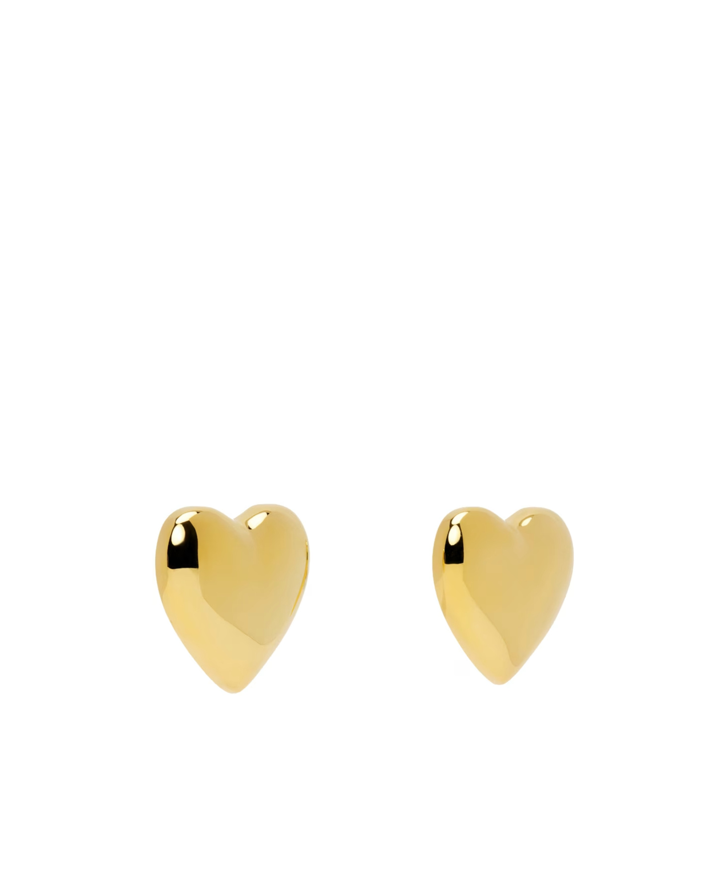 Moschino Gold Heart Clip-on Earrings In Gold