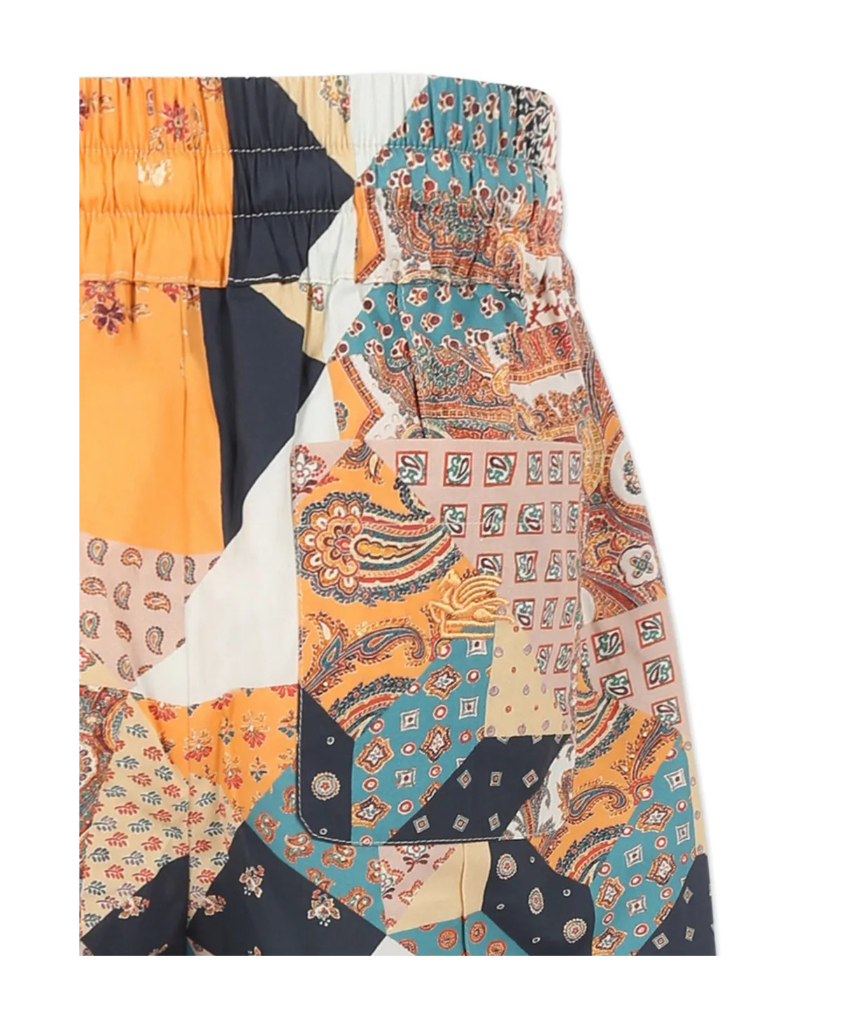 Etro Multicolor Shorts For Boy With Paisley Print In Multi-color