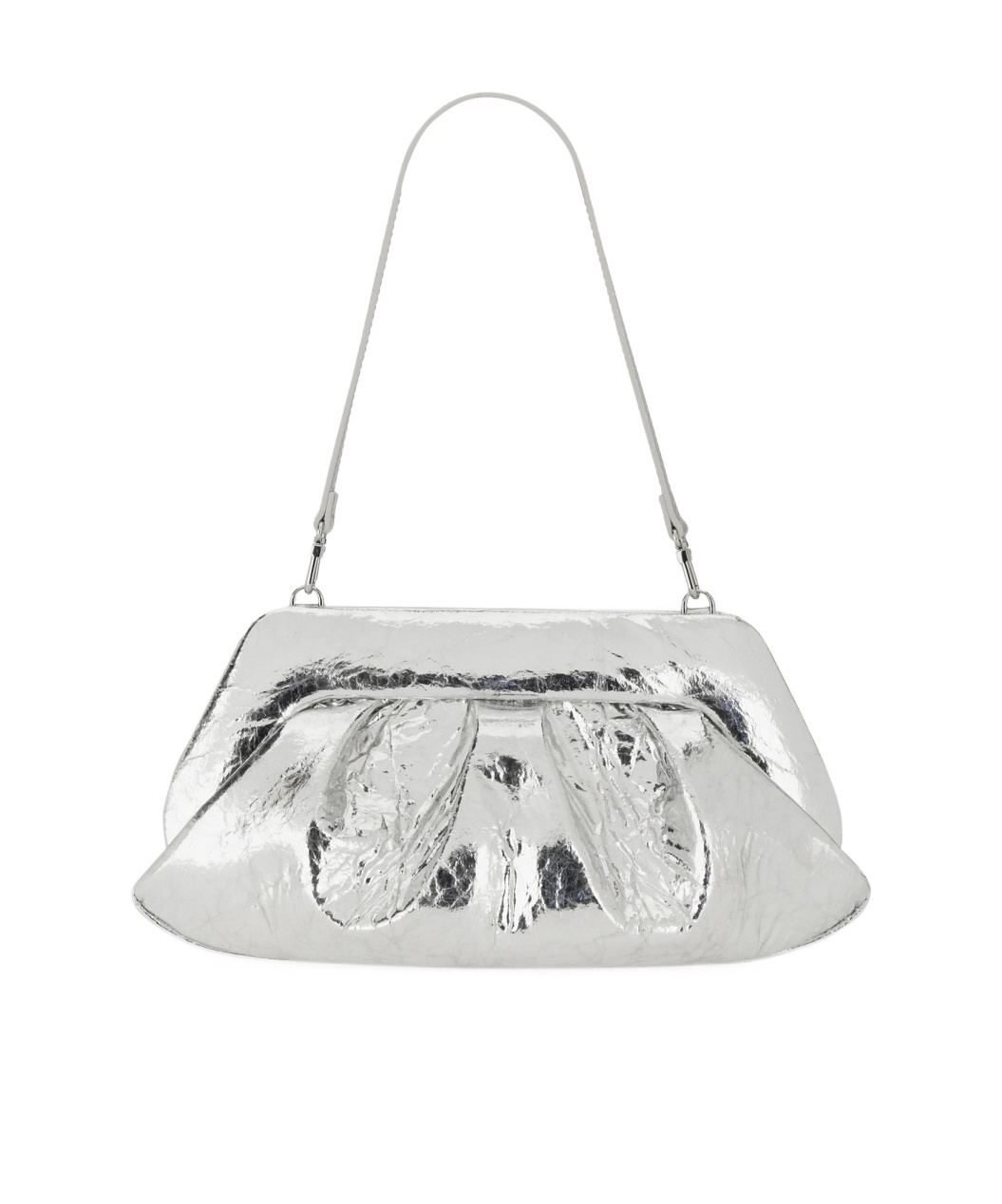 Themoirè Clutch "emera" In Silver
